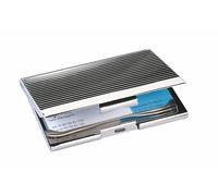 SIGEL VZ130 Visitenkarten-Etui, silber glänzend, Chrom, 21
