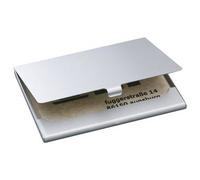 Sigel VZ135 Visitenkartenetui 15 Karten (B x H x T) 92 x 63 x 5 mm Silber (matt) Aluminium