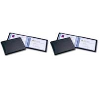 Sigel VZ170 Karten-Mappe für 40 Karten, schwarz (Packung mit 2)
