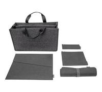 Sigel Zubehör Tasche Bundle Desk Sharing Bag L Notebook Case M Organizer Set Desk Mat Passend für maximal: 39,6 cm (15,6) Dunkelgrau
