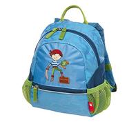 Sigikid 24936 Rucksack klein Sammy Samoa Mädchen und Jungen Kinderrucksack empfohlen ab 2 Jahren blau/grün