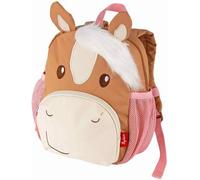 sigikid Mini Rucksack Pony Love Kinderrucksack für Krippe, Kita, Ausflüge empfohlen für Mädchen ab 2 Jahren, Rosa/Braun/Pony