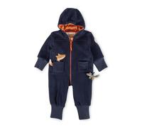 Sigikid Baby-Jungen Polarfleeceoverall WILD Fox Fleeceoverall, Dunkelblau, 92 cm