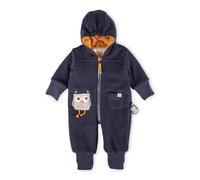 Sigikid Baby-Mädchen Polarfleeceoverall Magic OWL Fleeceoverall, Dunkelblau, 74 cm