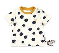 Sigikid Baby-Mädchen T-Shirt , weiß mit blauen Tupfen, 68