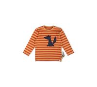 Sigikid Jungen Mini WILD Fox Langarmshirt, Orange, 122 cm