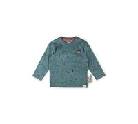 Sigikid Jungen Mini WILD Fox Langarmshirt, Ozeangrün, 104 cm
