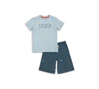 Sigikid Jungen Sigikid aus Bio-baumwolle für Mini Mädchen & Jungen in Den Größen 86 Bis 128 Pyjamaset, Grau Meliert Dunkelblau, 98 EU