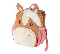 sigikid Mini Rucksack Pony Love Kinderrucksack für Krippe, Kita, Ausflüge empfohlen für Mädchen ab 2 Jahren, Rosa/Braun/Pony