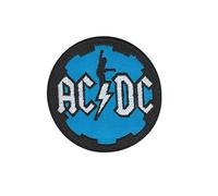 SigitasTrading Ac Dc ACDC Blue Aufnäher Besticktes Patch zum Aufbügeln Applique
