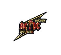 SigitasTrading Ac Dc ACDC European Tour 80 81 Aufnäher Besticktes Patch zum Aufbügeln Applique