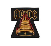 SigitasTrading Ac Dc ACDC Hell Bells Aufnäher Besticktes Patch zum Aufbügeln Applique