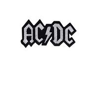 SigitasTrading Ac Dc ACDC Silver Aufnäher Besticktes Patch zum Aufbügeln Applique