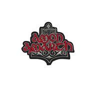 SigitasTrading Amon Amarth Red Melodic Death Metal Aufnäher Besticktes Patch zum Aufbügeln Applique