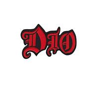 SigitasTrading Dio Red Rot Heavy Metal Band Aufnäher Besticktes Patch zum Aufbügeln Applique