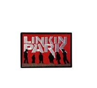 SigitasTrading Linkin Park White Red Aufnäher Besticktes Patch zum Aufbügeln Applique