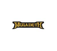 SigitasTrading Megadeth Gold_1 Aufnäher Besticktes Patch zum Aufbügeln Applique