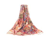 Signare Art Pashmina-Schal für Damen - luxuriös weiches Gefühl, schönes Kunstwerk, knitterfrei, fällt gut, langlebig, für formelle Anlässe oder Alltag, pflegeleicht, S Thief Red, One size