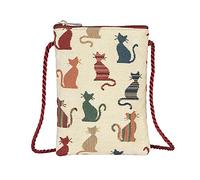 Signare Damen Smart Bag Cheeky Cat Smartphonetasche, Freche Katze