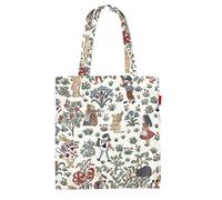 Signare Flache Tragetasche Alice im Wunderland Design (FLAT-ALICE), mehrfarbig, Medium