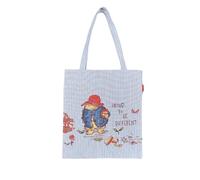 Signare Flache Tragetasche mit Gobelin-Design, flach, Paddington Classic Marmelade