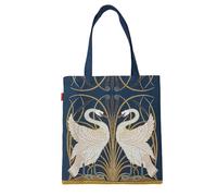 Signare Flache Tragetasche mit Walter Crane Swan Design (Walter Crane Swan, FLAT-SWAN), Walter Crane Swan, One Size