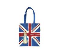 Signare Flaches Mini-Tragetasche, Gobelin-Design, Motiv: Union Jack Peter Rabbit)