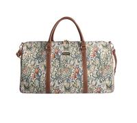Signare Gobelin-Gepäcktasche für Reisen und Sport/große Reisetasche für Damen Sporttasche Damen mit William Morris Designs (Goldene Lilie)