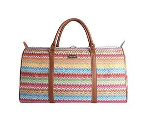 Signare Gobelin-Gepäcktasche für Reisen und Sport/große Reisetasche für Damen Sporttasche Damen mit Farbmuster Designs (aztekisch)