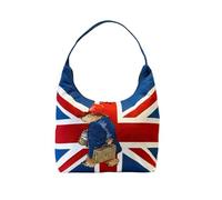 Signare Gobelin Hobo Umhängetasche für Damen mit englischem Herritage-Design (Union Jack Paddington)