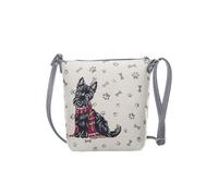 Signare Gobelin Kleine Umhängetasche für Damen mit Tier- und Haustiermotiven (Scottie)