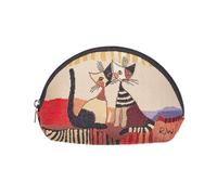 Signare Gobelin-Kosmetiktasche, Make-up-Tasche für Damen (Resina Cat Cappia)