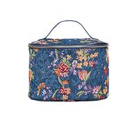 Signare Gobelin-Kulturbeutel, Make-up-Tasche für Damen, mit Designs, inspiriert von V&A-Kollektionen, Blumenwiese Blau, Einheitsgröße, Kulturbeutel