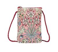 Signare Gobelin Mini Crossbody Handytasche, Damen Geldbörse für Handy, Handytasche, Handytasche, Smartphone-Tasche, Hyazinthe, One Size