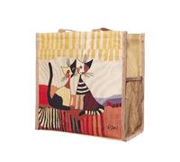 Signare Gobelin Schultertasche Einkaufstasche für Damen (Resina Cat Cappia)