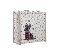 Signare Gobelin Schultertasche Einkaufstasche für Damen (Scottie)