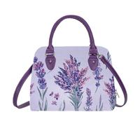 Signare Gobelin-Tasche mit Tragegriff oben, Crossboday-Tasche und Schultertasche (Lavendel)