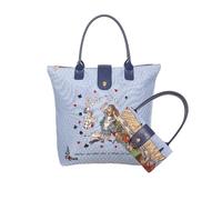 Signare Gobelin-Tragetasche, faltbares Design, 18 verschiedene Muster (gefaltet) (Alice im Wunderland Tea Party)