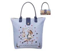 Signare Gobelin-Tragetasche, faltbares Design, 18 verschiedene Muster (gefaltet) (Alice im Wunderland Tea Party)