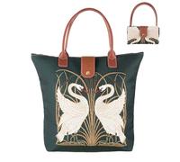 Signare Gobelin-Tragetasche, faltbares Design, 18 verschiedene Muster (gefaltet) (Schwan)