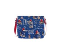 Signare Gobelin-Umhängetasche, kleine Umhängetasche für Damen, mit Designs, inspiriert von Paddington Bear (Paddington Bear Blue, XB02-PADDBL)