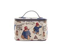 Signare Klassische Paddington Bear gewebte Tapisserie-Kosmetiktasche für Reisen, Toilettenartikel, Make-up, Kosmetik, Mehrzweck-Aufbewahrungstasche, Einheitsgröße, Maße ca. 22,9 cm (B) x 15,2 cm (H),