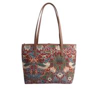 Signare New Tapisserie Umhängetasche Damen Schultertasche Damen und Handtaschen Damen mit William Morris Designs (Erdbeerdieb Rot)