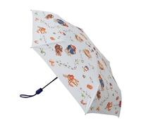 Signare Paddington Bear Automatischer faltbarer Regenschirm, klassisches Marmeladen-Design, Weiß (Paddington Classic Marmalade, UM-AUTO-PADD-CMM)