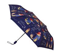 Signare Paddington Bear Automatischer faltbarer Regenschirm, Marineblau mit Charakterdruck, Gobelin-Design (Paddington Bear Blue, UM-AUTO-PADDBL)