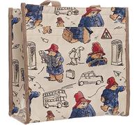 Signare Paddington Bear Tapestry Schultertasche Einkaufstasche für Damen, beige, Medium