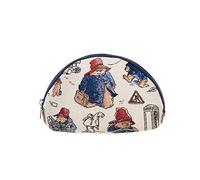 Signare Paddington Bear Tapisserie-Kosmetiktasche, umweltfreundlicher gewebter Stoff, Hauptfach mit Reißverschluss und Innentasche, Paddington-Tag, blau, Einheitsgröße, gewebter Wandteppich, blau,