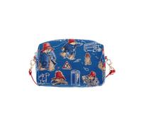 Signare Paddington Bear Umhängetasche, blaues Tapisserie-Muster, roter Riemen (Paddington Bear Blue, HPBG-PADDBL), Paddington Bear Blue, Paddington-Bär-Design