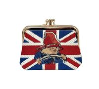 Signare Paddington Bear Union Jack Kiss Lock Coin Purse - Holiday Handbag Money Accessories, multi, 11cm x 9cm x 5cm, Paddington Bear Bekleidungszubehör, Geldbörsen und Geldbörsen