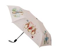 Signare Peter Rabbit Automatischer faltbarer Regenschirm, Gobelin-Design, cremefarbener Hintergrund (Peter Rabbit, UM-AUTO-BP-PETER)